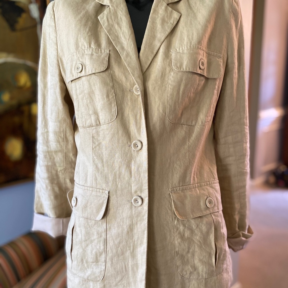 Merona linen Jacket. - Picture 2 of 7